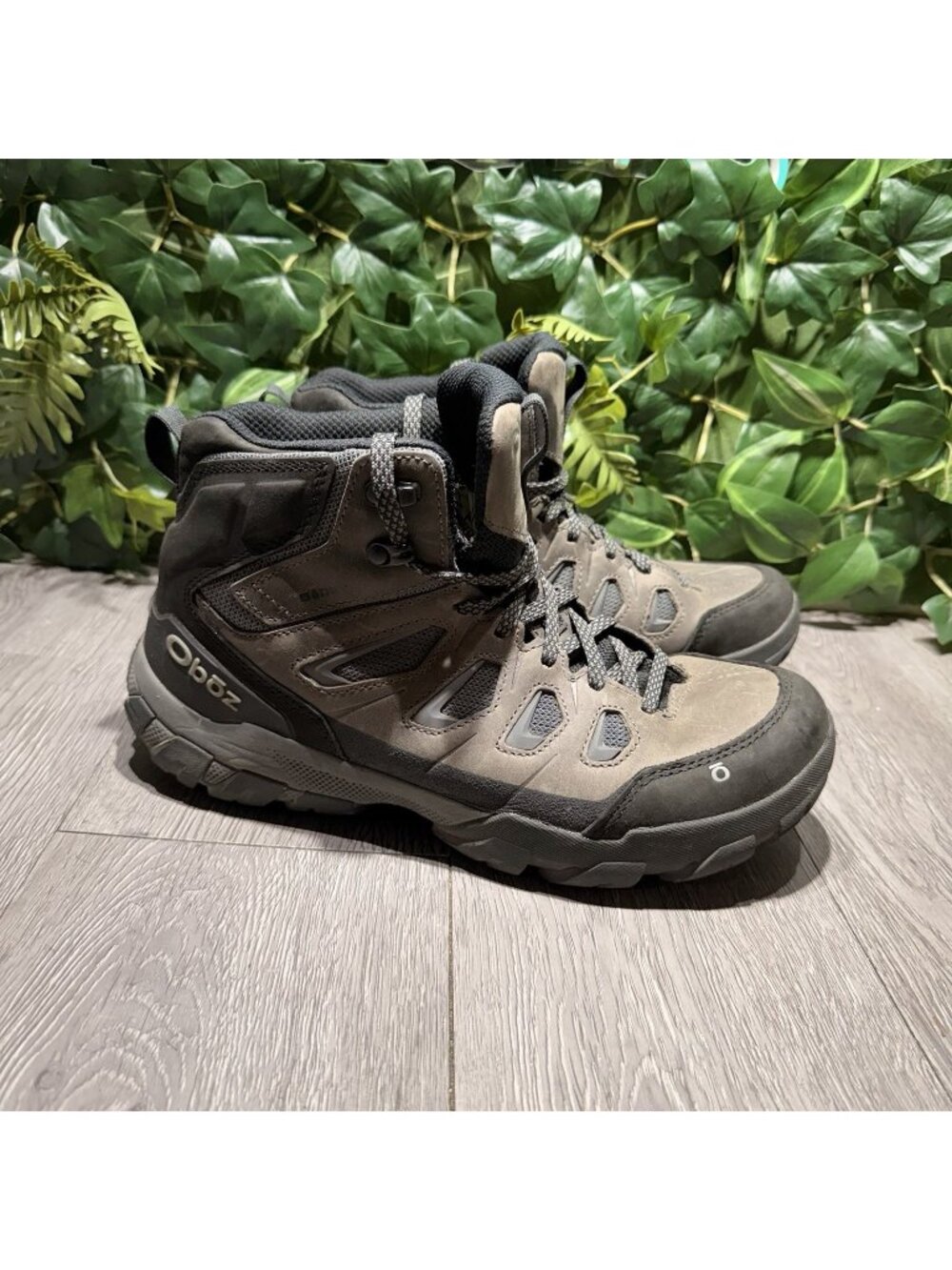 Oboz Men Hiking Boots Sawtooth X Mid B-Dry Waterproof Trekking Outdoor Gray 10.5